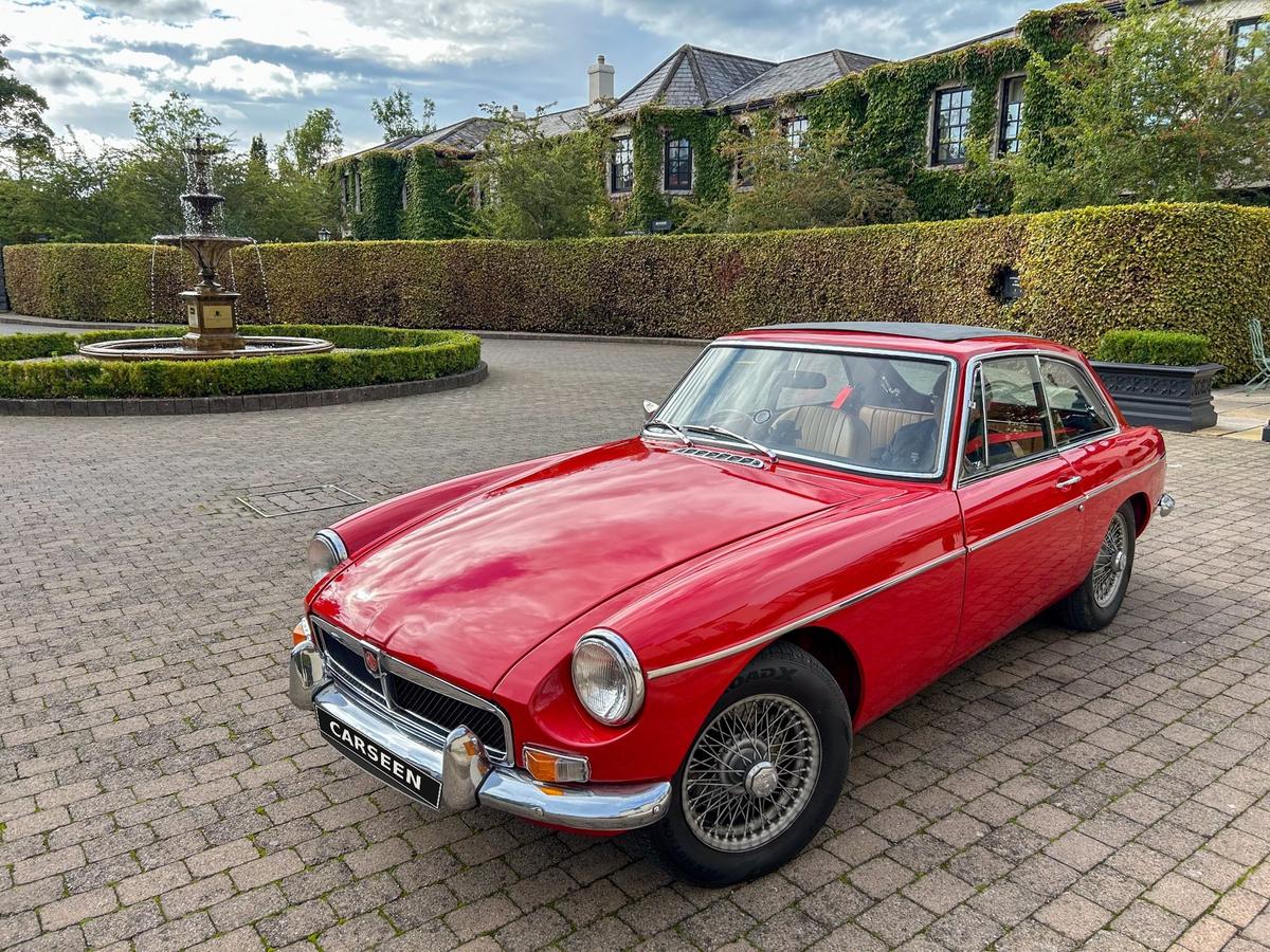 1969 MG B GT in red