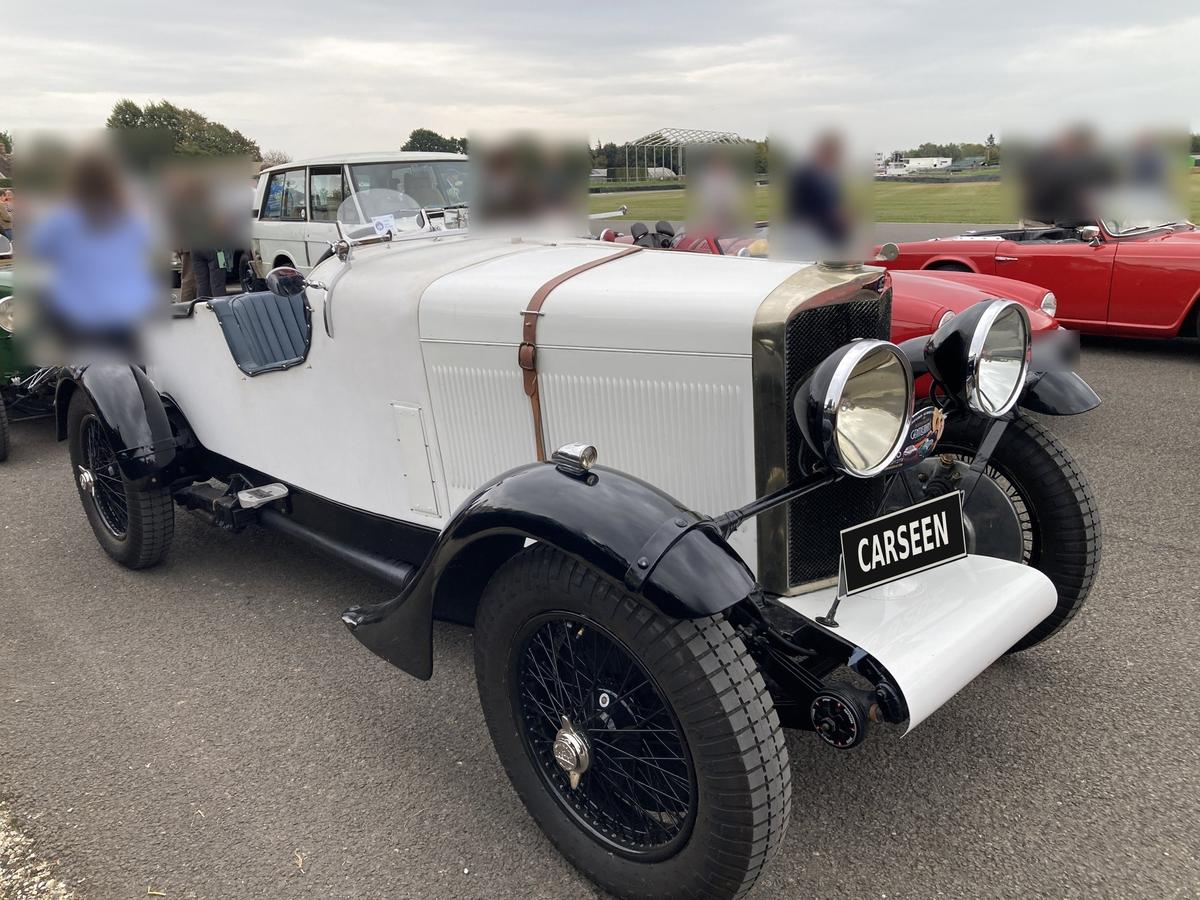 White Talbot AO90 Le Mans recreation, front three-quarter view